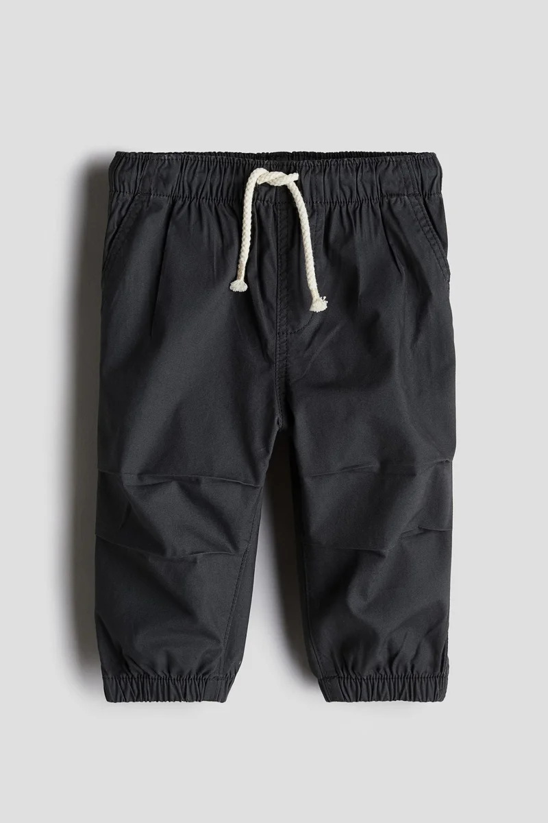 H&M Cotton poplin joggers