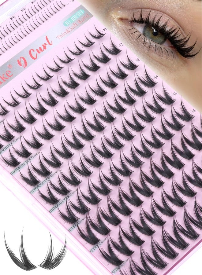 Boahankuke Manga Lash Clusters with Spikes Bunny Wispy Eyelash Clusters with Bottom Lashes 10-16MM Anime Cluster Eyelash Extensions Thin Band Fairy Individual Lashes CD Curl Spiky Lash Extensions Daily Wear - Image 1
