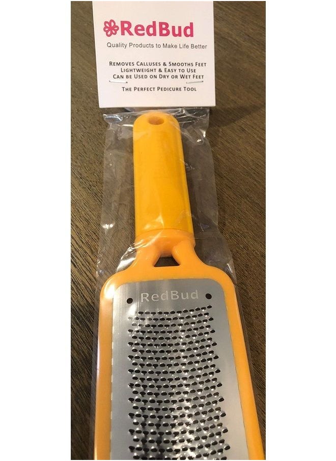 Red Bud - Foot File & Callus Remover by Red Bud, Eliminates Painful Feet Calluses, Pedicure Foot Scraper Easily Removes Dead Skin & Hard Calluses, Get Smooth Callus-Free Feet Using this Large Steel Rasp - Image 1