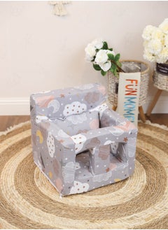 FUN MOMENT Baby Sitting Chair with Cushion - Comfortable Support Seat for Learning to Sit for Babies  - Image 1
