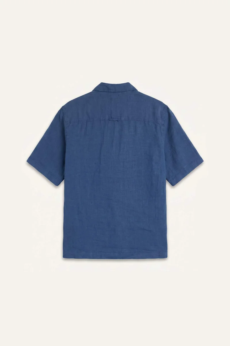 Defacto Relax Fit Apache Neck Woven Short Sleeve Shirt