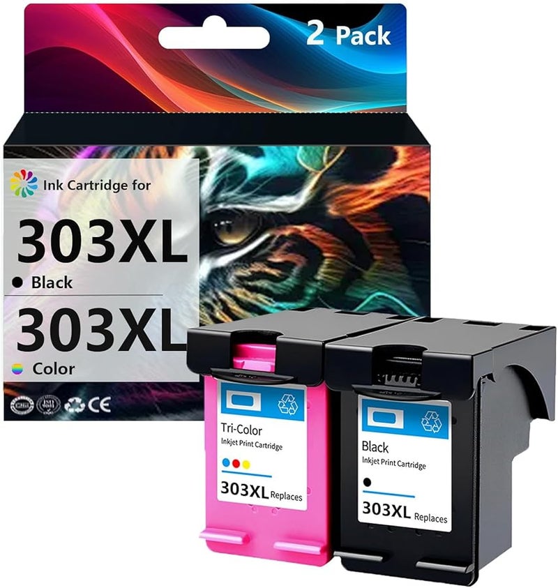 Compatible 303XL Ink Cartridges for Envy Photo Printers High Yield - Image 1