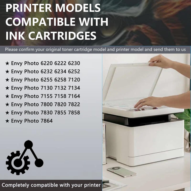 Compatible 303XL Ink Cartridges for Envy Photo Printers High Yield - Image 3
