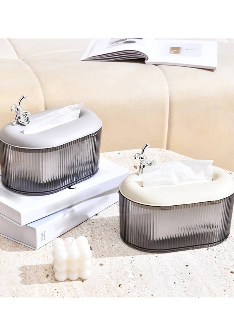 Generic Get a Bunny Tissue Box with a cute and modern design, adding a charming touch to your table or desk.  Made from high-quality materials, it's practical and easy to use, making it perfect for home décor or as a great gift for fans of unique designs!  - Image 2