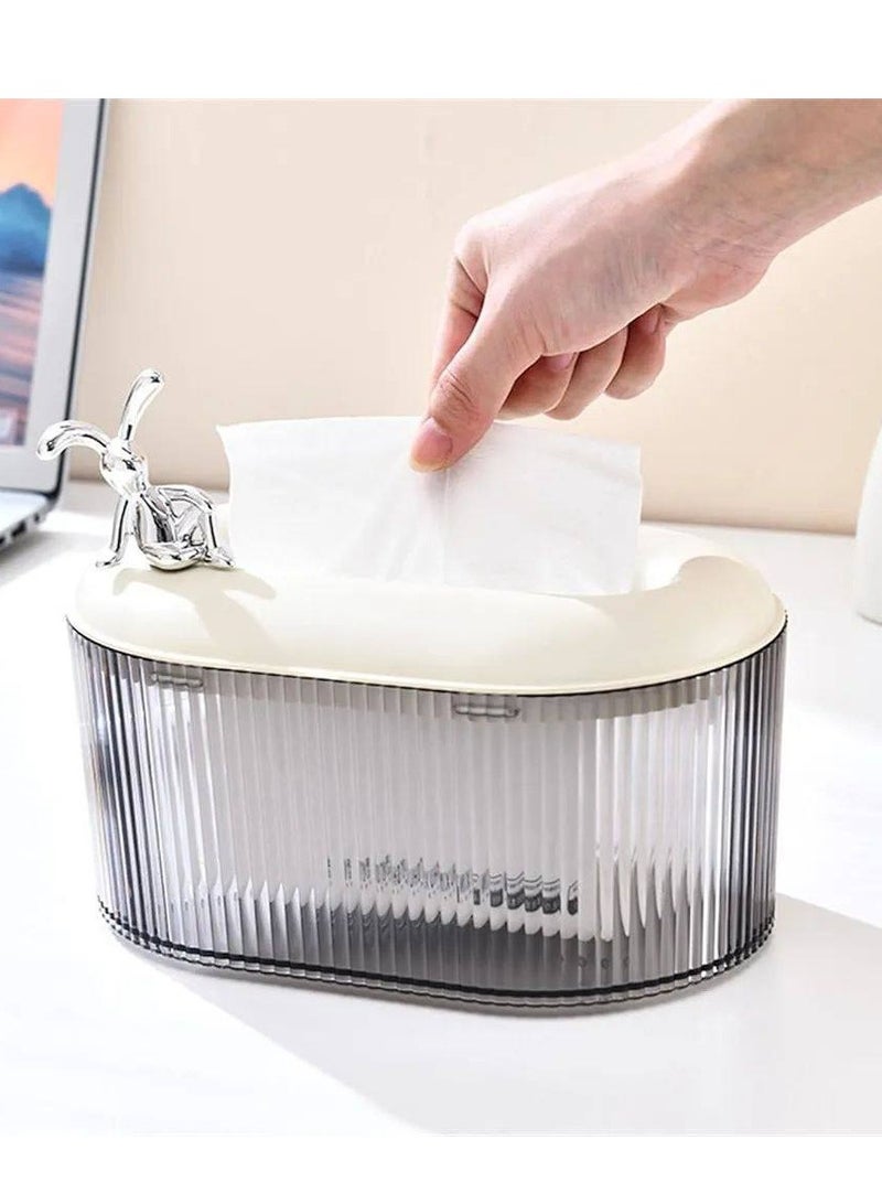 Generic Get a Bunny Tissue Box with a cute and modern design, adding a charming touch to your table or desk.  Made from high-quality materials, it's practical and easy to use, making it perfect for home décor or as a great gift for fans of unique designs!  - Image 4