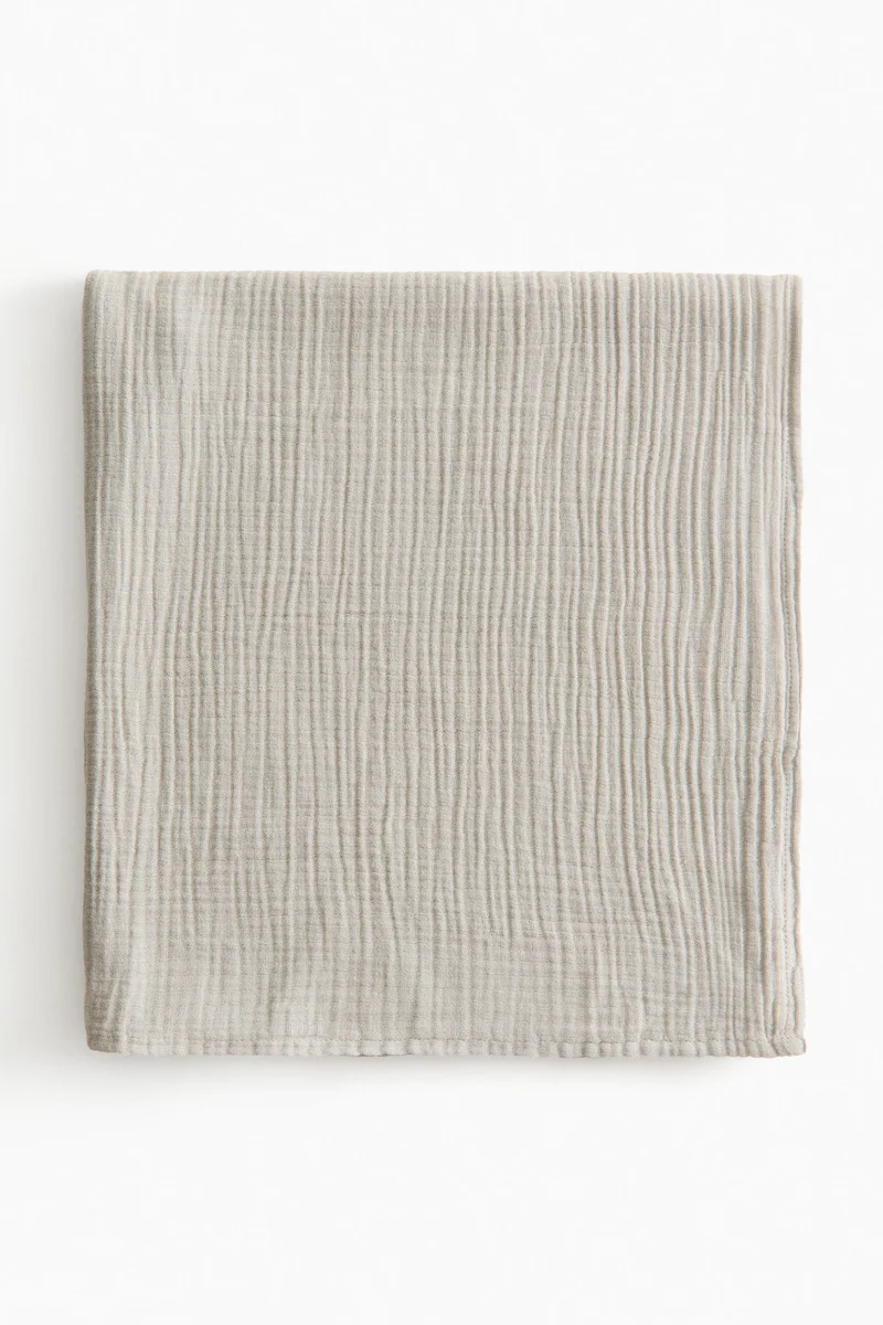 اتش اند ام بطانية مريحة من قطن الموسلين