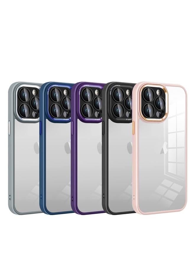 Zaboon Case For iPhone 13 Colorful Armor Lens Film Transparent Phone Case - Image 2