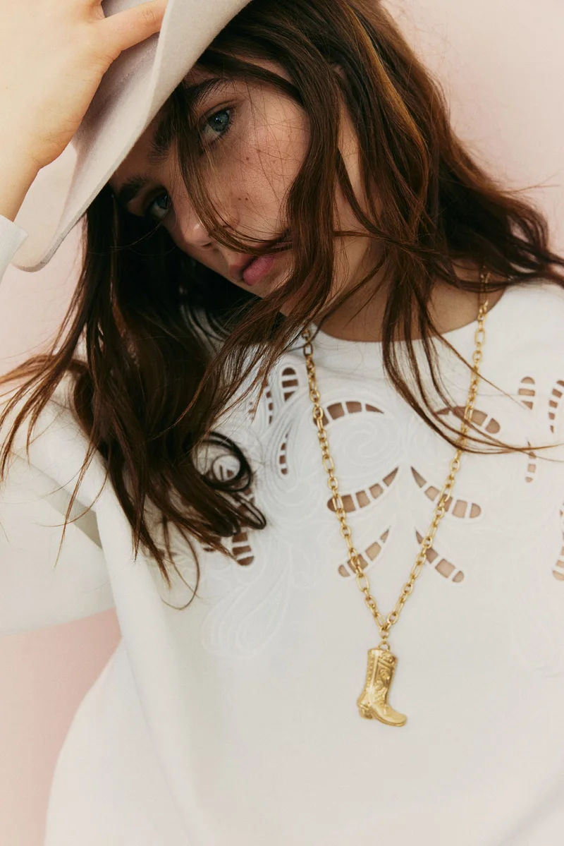 H&M Oversized motif-detail sweatshirt