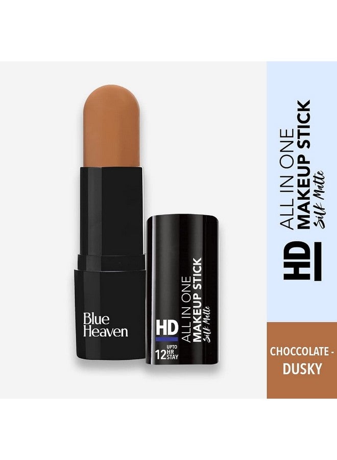 بلو هيفن قلم مكياج بلو هيفن إتش دي كل في واحد - 601 بتغطية كاملة ولمسة نهائية طبيعية، شوكولاتة، 10 جرام، عبوة من قطعة واحدة - Image 2