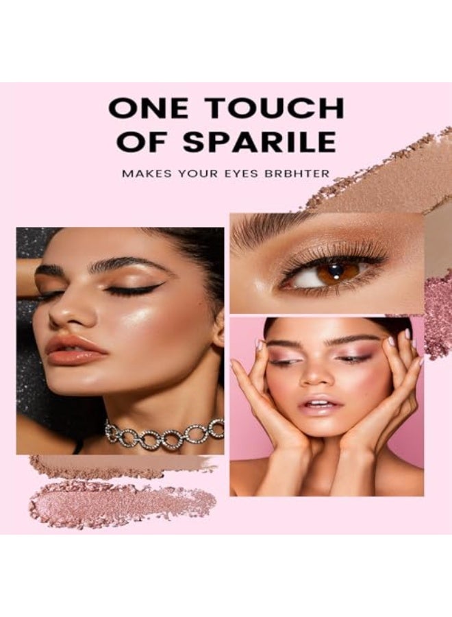 All in One Baked Palette Makeup Set, Cosmetic Make Up Baked Starter Kit, Includes Blush, Bronzer, 2 Highlighters and 3 Eyeshadows, Makeup Kit Gift for Women - Image 4
