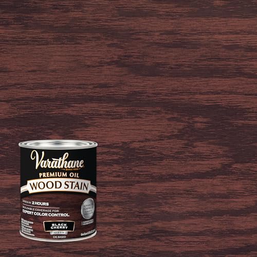 VARATHANE Rust Oleum 1 qt Rust-Oleum Brands 241411H Black Cherry Varathane Oil-Based Interior Wood Stain - Image 2