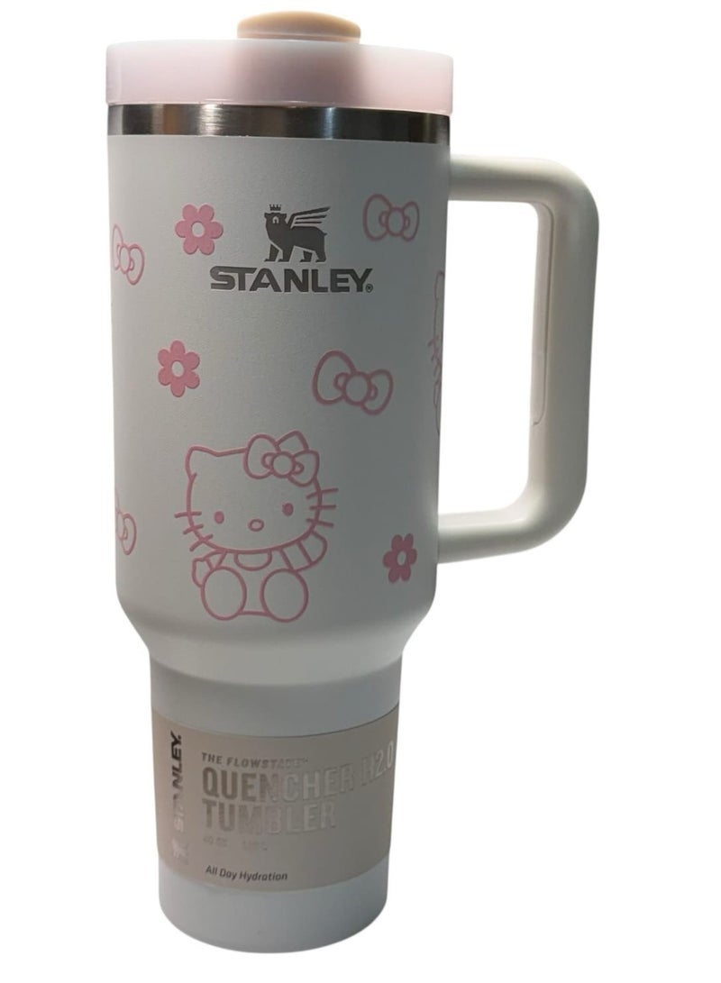 Stanley 40oz Stainless Steel Quencher Tumbler H2.0 FlowState | Double Wall Vacuum Insulated Travel Cup with Handle & Straw | Leak-Resistant, BPA-Free Hydration Mug for Hot & Cold Drinks - Image 1