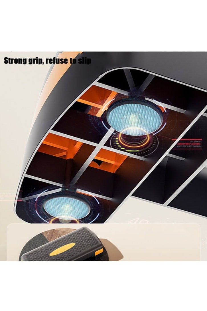 Generic Fitness Pedal Adjustable Aerobic Exercise Pedal Family Yoga Private Teaching Pedal Children's Jumping Exercise Fitness Equipment Orange Black  - Image 3