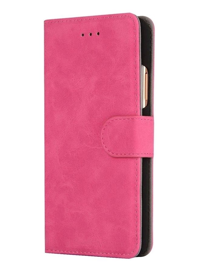 NIBEMINENT iPhone X Case with Slim Wallet Design and Card Slot Holder Shockproof Cover Pink - Image 2