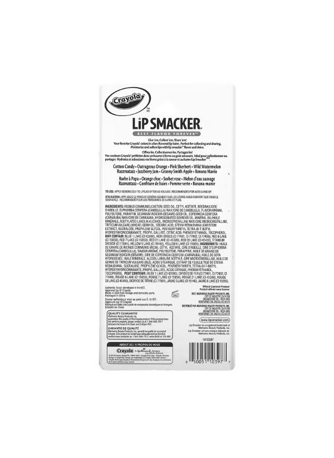 Lip Smacker Crayola Lip Balm Party Pack 8 Pieces 0.14 oz 4 g Each  - Image 2