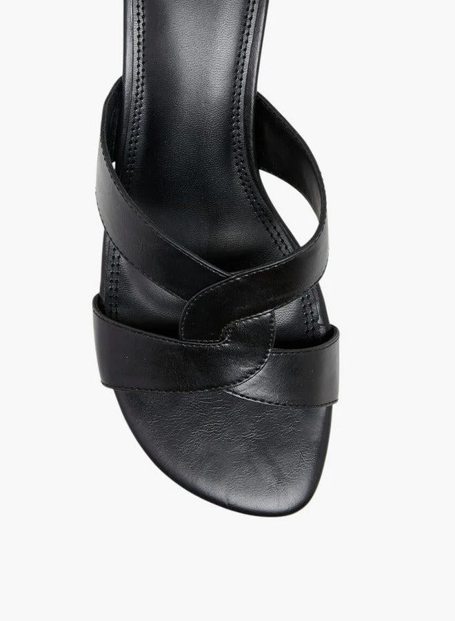 Celeste Women's Cutout Slip-On Sandals with Kitten Heels