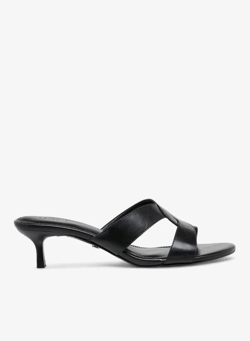 Celeste Women's Cutout Slip-On Sandals with Kitten Heels