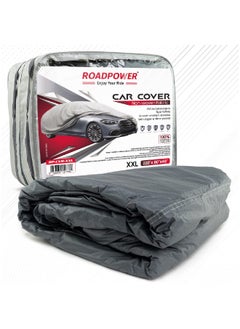 RoadPower zipper Car Cover With Mirror Pocket For All Weather Waterproof Windproof Dustproof Full Covers PVC And Cotton Fabric Tight Taffeta smooth Non-Abrasive (XXL 220''X 80''X 48'')  - Image 1