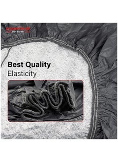 RoadPower zipper Car Cover With Mirror Pocket For All Weather Waterproof Windproof Dustproof Full Covers PVC And Cotton Fabric Tight Taffeta smooth Non-Abrasive (XXL 220''X 80''X 48'')  - Image 4