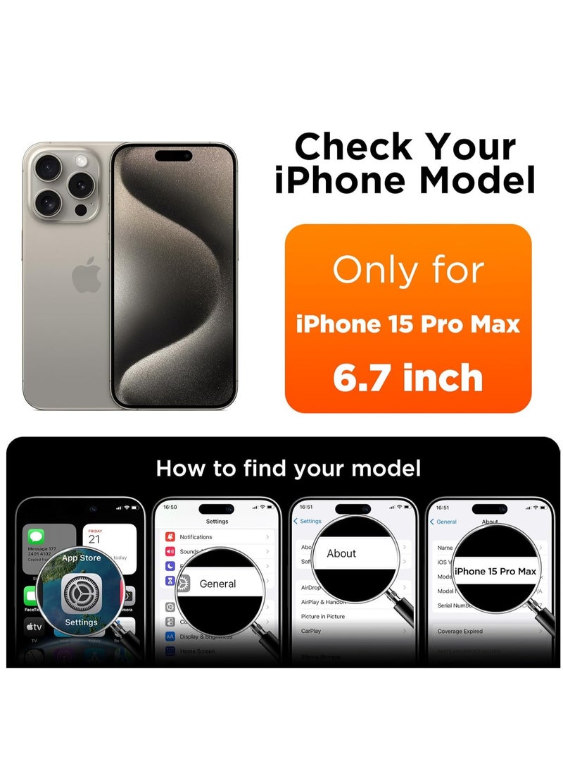 BORTONY iPhone 15 Pro Max Case Liquid Gel Silicone Rubber Soft Silky Touch Anti Scratch Shockproof Protective Cover 6.7 Inch - Image 2