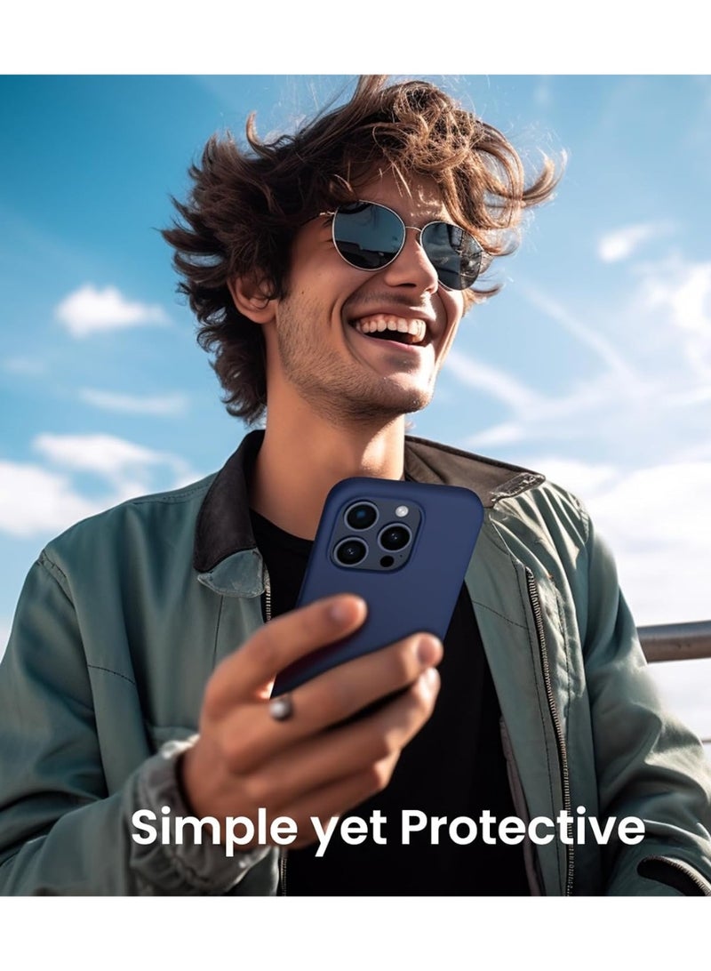 BORTONY iPhone 15 Pro Max Case Liquid Gel Silicone Rubber Soft Silky Touch Anti Scratch Shockproof Protective Cover 6.7 Inch - Image 5