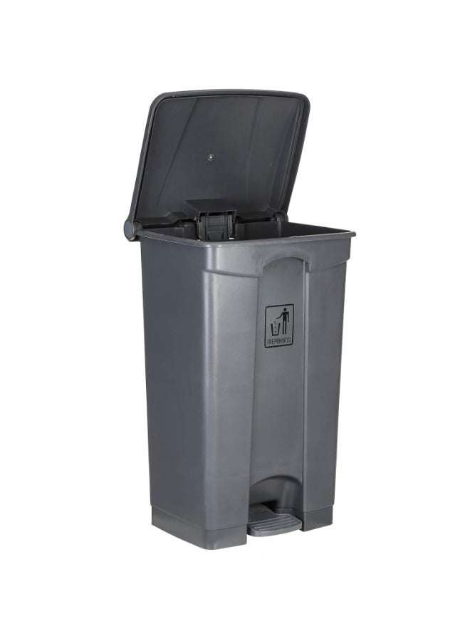 Amber Home Step Trash Bin | Plastic Matte Finish | Functional Waste & Garbage Waste Bin | Suitable For Homes, Villas, Large Areas & Communal Spaces | Grey | 87 Liters - Image 2