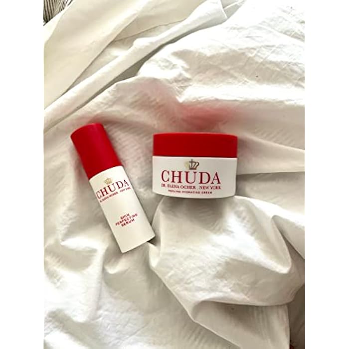 CHUDA Healing Hydrating Cream 30ml and Skin Perfecting Serum with AHA 30ml, Gift Set - Face Moisturizers with Remedea Compound, Anti Aging Skin Care Set, Daily Face Serum and Cream for All Skin Type - Image 4