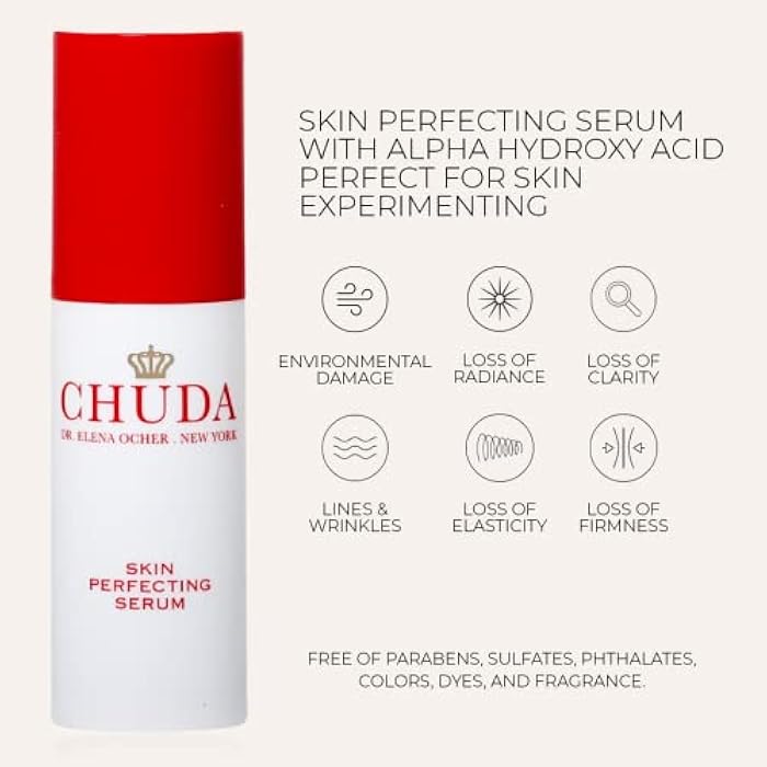 CHUDA Healing Hydrating Cream 30ml and Skin Perfecting Serum with AHA 30ml, Gift Set - Face Moisturizers with Remedea Compound, Anti Aging Skin Care Set, Daily Face Serum and Cream for All Skin Type - Image 3
