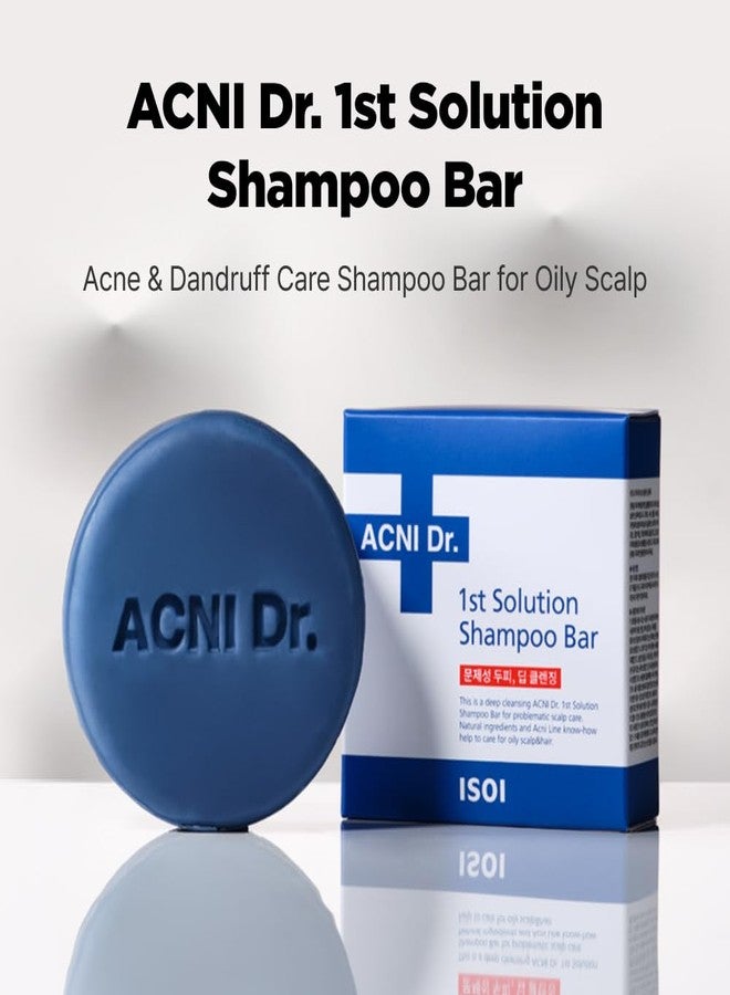 ISOI ACNI Dr. 1st Solution Shampoo Bar, Deep Cleansing & Soothing for Oily and Acne-Prone Scalp, Plastic-Free, Korean Hair Care (4.23 oz, 120g) - Image 2