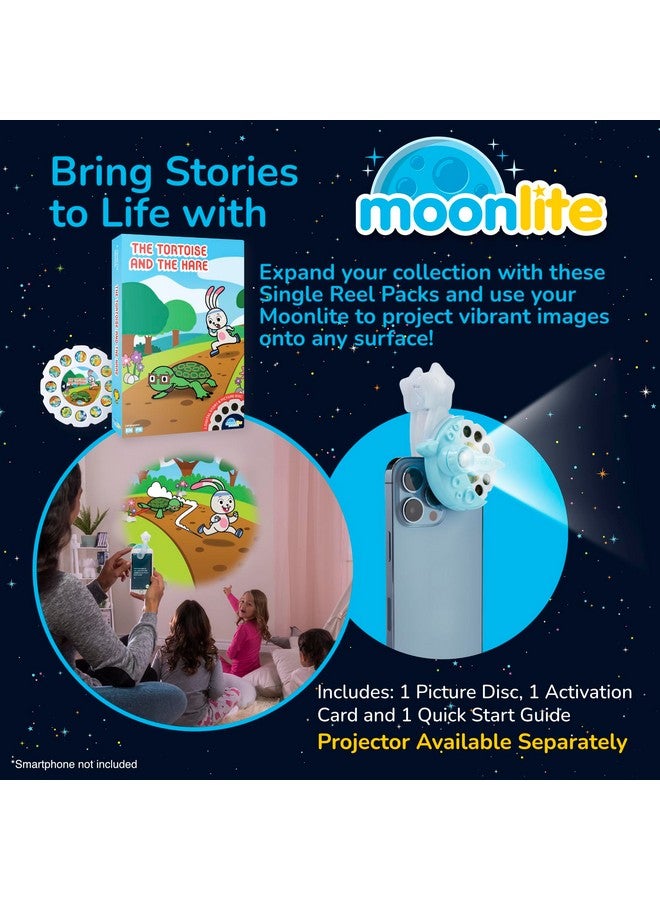 Moonlite Storybook Reels for Flashlight Projector, Kids Toddler | The Tortoise & The Hare | Single Reel Pack Story for 12 Months and Up - Image 2