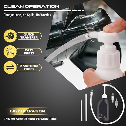 SEDY Lower Unit Gear Oil Pump: Transmission Fluid Transfer Extractor Kit Marine Boat Engine Motor Automotive Car Change Can Bottle Filler Differential Lube Liquid Suction Filling Siphon Manual Hand Tool - Image 5