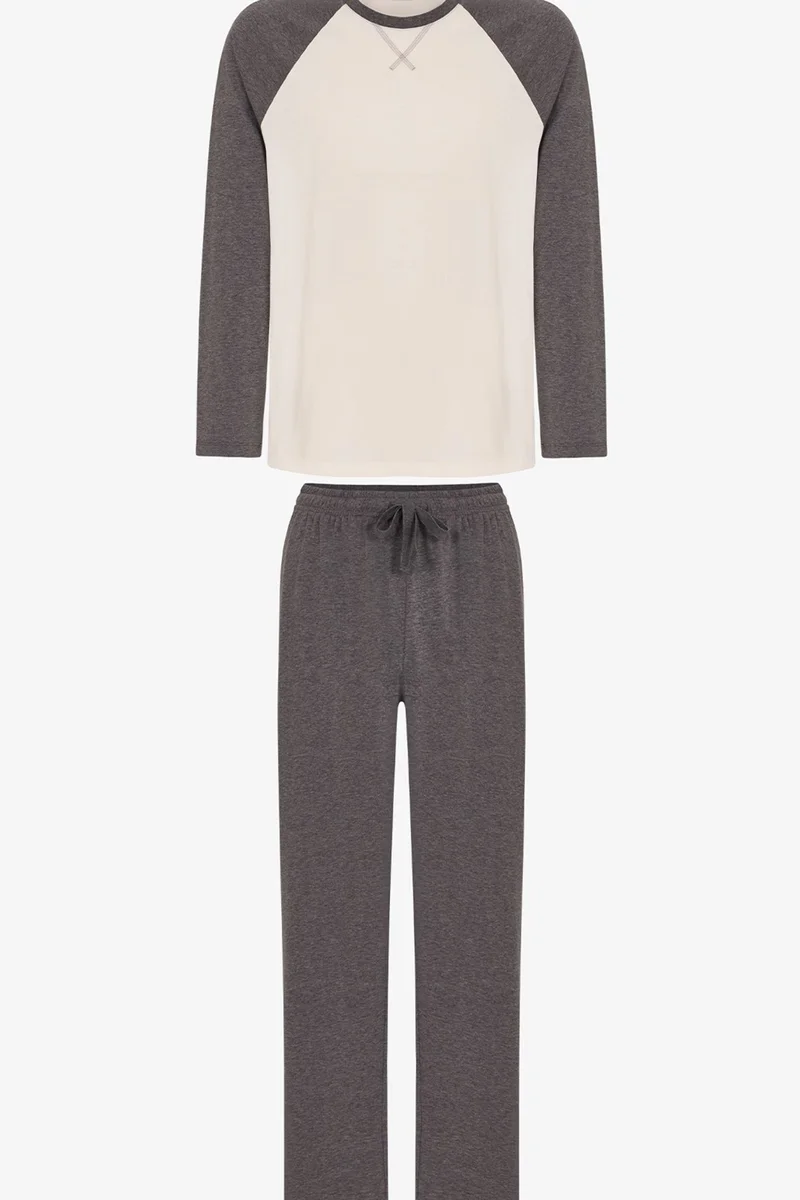 PENTI Men's Contour Ease Long Sleeve Pajama Set