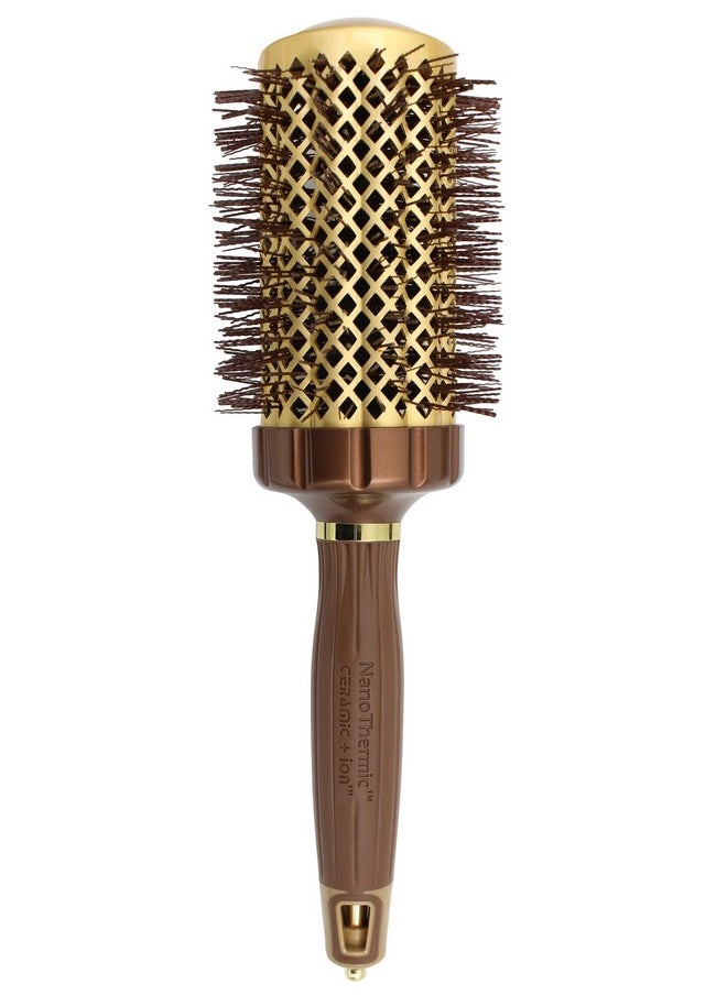 Olivia Garden Livia Garden Nanothermic Powergrip Thermal Brush With Special Patented Wavy Barrel For Extra Tension And Grip For Medium To Thick Hair 2 1/8 Inch  - Image 2
