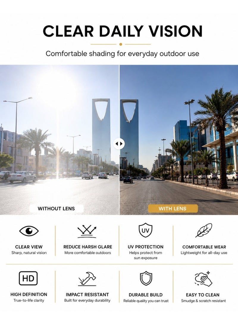 Gasin New Rimless Fashion Trend Sunglasses Personalized Sunglasses UV Protection Unisex - Image 2