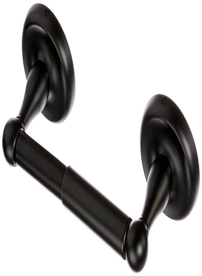 Delaney Hardware 590004 500 Series Black Toilet Paper Holder, Matte Black Toilet Paper Holder, Black Toilet Paper Holder Look - Image 1