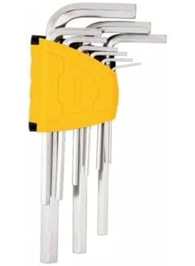 Deli 9-Piece Long Arm Allen Key Set – Precision-Machined, Durable Steel