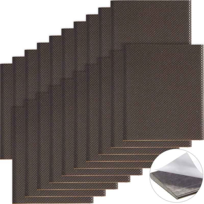 Zonon 20 Pieces Self-Adhesive Door Corner Seals Weather Stripping Draft Stopper Door Frame Seal Corner Foam for Weather Protection Isolation of Noise (Dark Brown) - Image 5