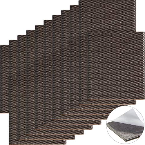 Zonon 20 Pieces Self-Adhesive Door Corner Seals Weather Stripping Draft Stopper Door Frame Seal Corner Foam for Weather Protection Isolation of Noise (Dark Brown) - Image 1