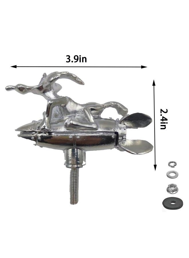 Rneswi Hood Ornaments for Vehicles Coyote Hood Ornament Made of Alloy for All Types of Cars Hoods Motorcycle Styling - Image 2