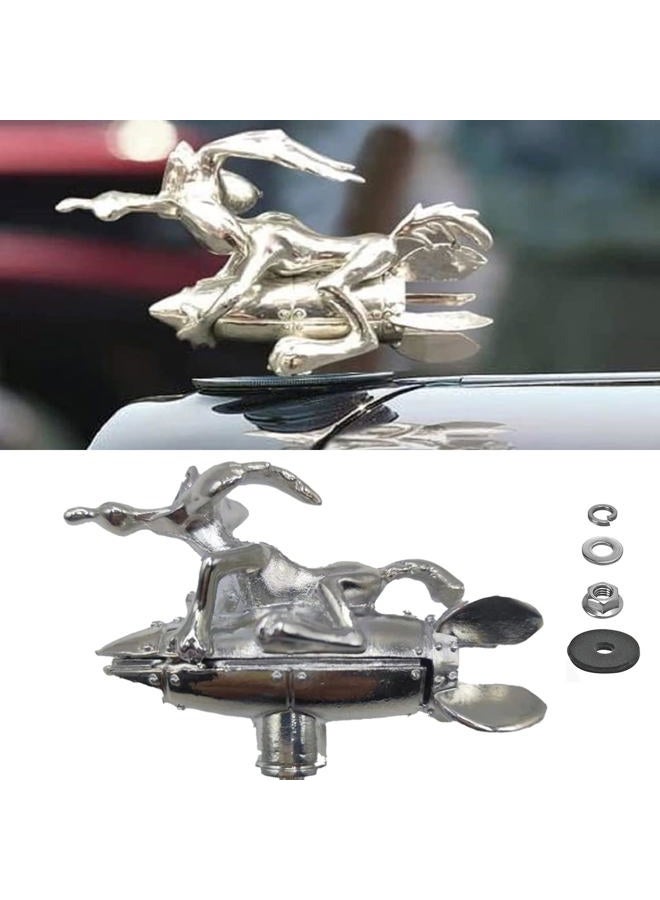 Rneswi Hood Ornaments for Vehicles Coyote Hood Ornament Made of Alloy for All Types of Cars Hoods Motorcycle Styling - Image 1