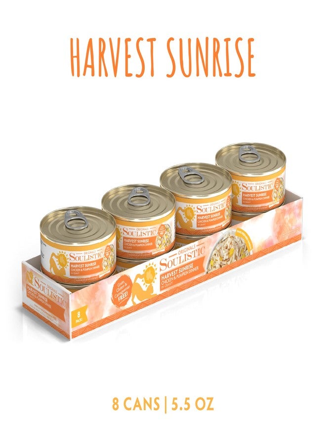 Soulistic Originals, Harvest Sunrise Chicken and Pumpkin Dinner in Gravy, 5.5oz Can, Pack of 8 - Image 2