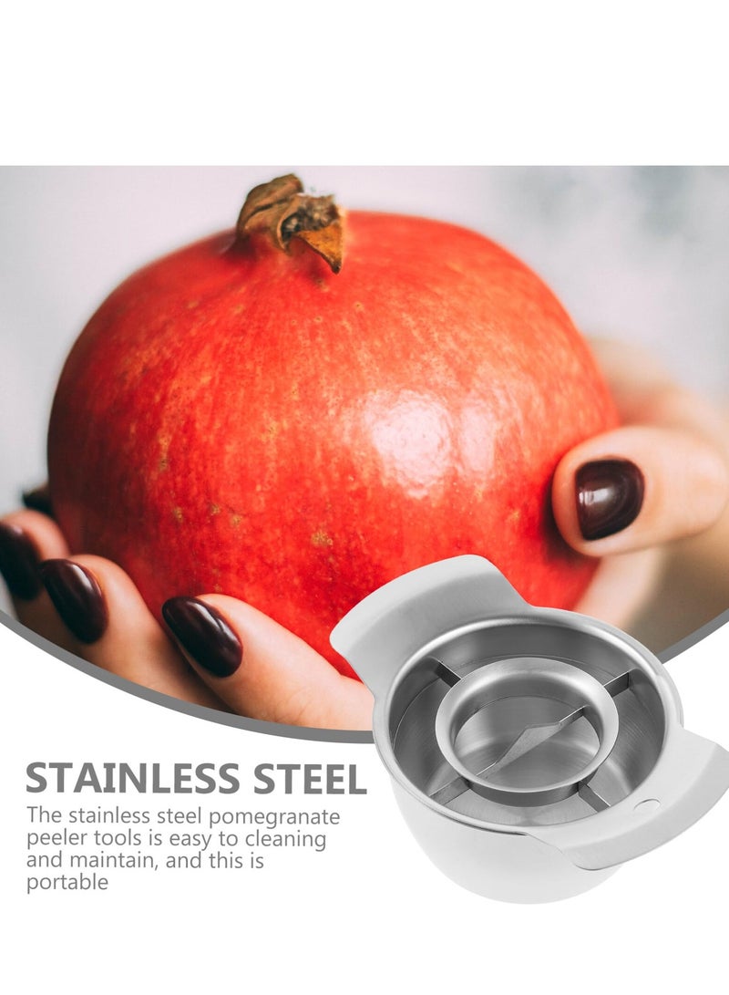 SYOSI Pomegranate Peeler, Stainless Steel Pomegranate Peeler, Non-slip Pomegranate Deseeder Peeling Tool, Fruit Peeling Tool, Pomegranate Prep Tool for Home Kitchen - Image 5