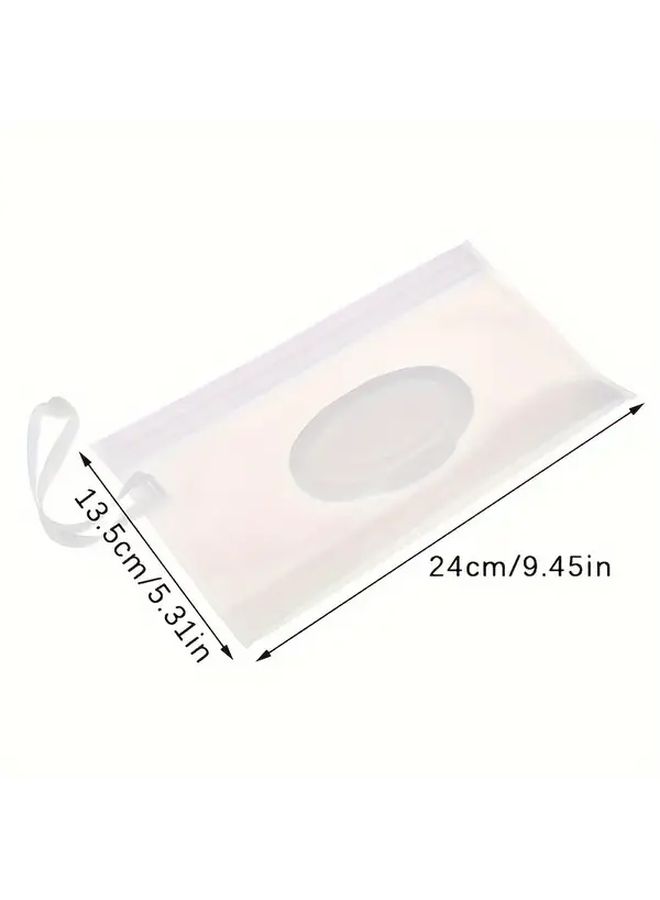 1pc Waterproof Reusable Wet Wipe Bag Compact Tissue Holder Over The Tank Mount - Image 4