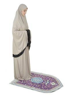DAMAS COLLECTION Two Piece Islamic prayer dress women with Lace - Prayer Clothes for Women - Prayer Abaya For women - Jilbab 2 piece, Umrah essentials for women - Prayer set  - Image 2
