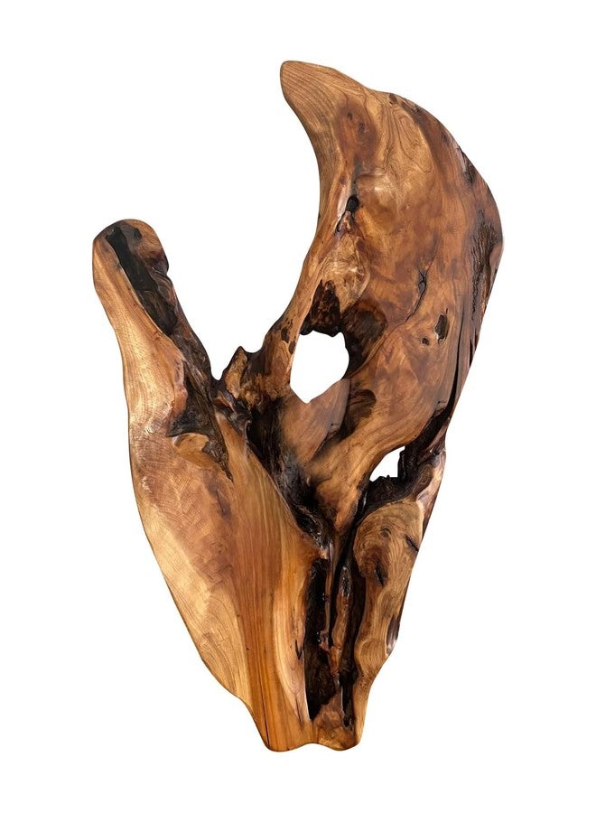 WELLAND Cedar Wood Wall decoration Ornaments, Hanging Decoration, irregular shape décor for Home, Living Room, Bedroom - Image 1