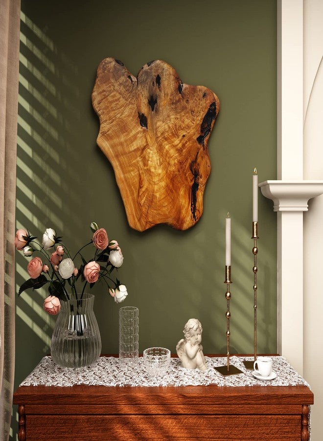 WELLAND Cedar Wood Wall decoration Ornaments, Hanging Decoration, irregular shape décor for Home, Living Room, Bedroom - Image 2