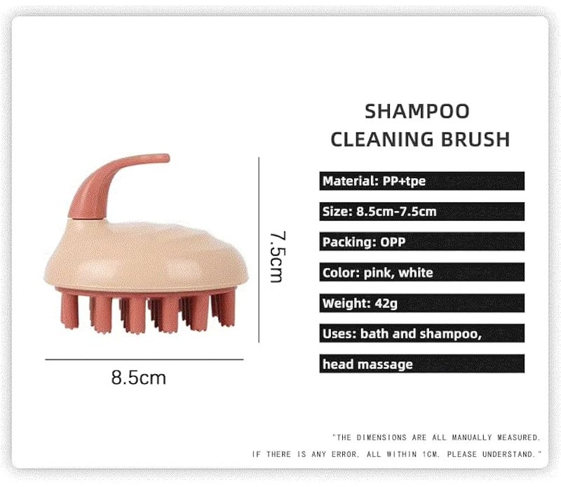 Hair Scalp Massager Shampoo Brush, Scalp Shampoo Brush Hair Head Massager Soft Silicone Head for Shower and Hair Care Head Relaxation, Exfoliating and Massaging - multicolor - Image 3