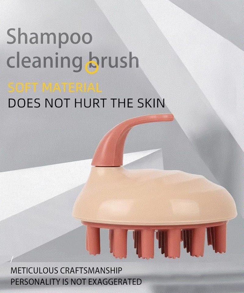 Hair Scalp Massager Shampoo Brush, Scalp Shampoo Brush Hair Head Massager Soft Silicone Head for Shower and Hair Care Head Relaxation, Exfoliating and Massaging - multicolor - Image 5
