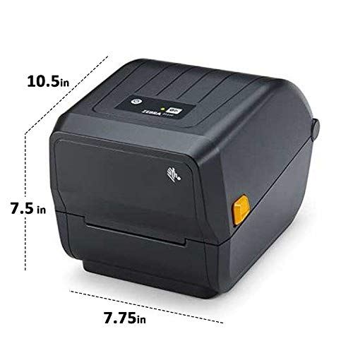 Zebra Technologies Zd230T Thermal Transfer Desktop Printer For Labels, Barcodes, Tags, And Wrist Band Printing 4 Inch Width & 6"/Sec Print Speed (ZD22042-T0GG00EZ, BIS 2020 Model), Black - Image 2
