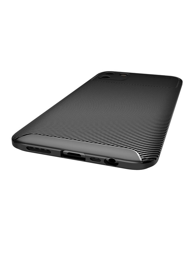 S-TOP Case For OPPO Realme C20 Carbon Fiber Texture Shockproof TPU Case - Image 5